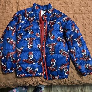 Spider man puffer jacket
